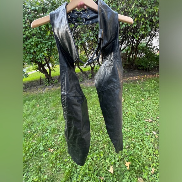 🏍️ Biker’s Club Leather Chaps | Motorcycle | Moto XXS/2XS | Harley-Davidson-ish - Picture 17 of 17